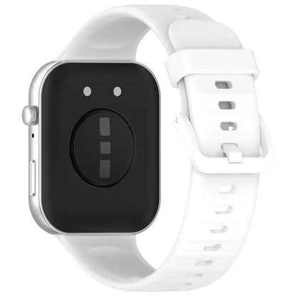 For Huawei Watch Fit3 Kalebol Colorful Buckle Silicone Strap(White) by Kalebol