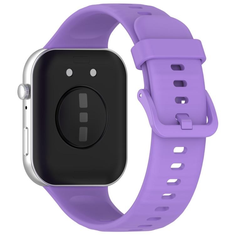 For Huawei Watch Fit3 Kalebol Colorful Buckle Silicone Strap(Lilac) by Kalebol