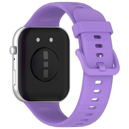 For Huawei Watch Fit3 Kalebol Colorful Buckle Silicone Strap(Lilac) by Kalebol