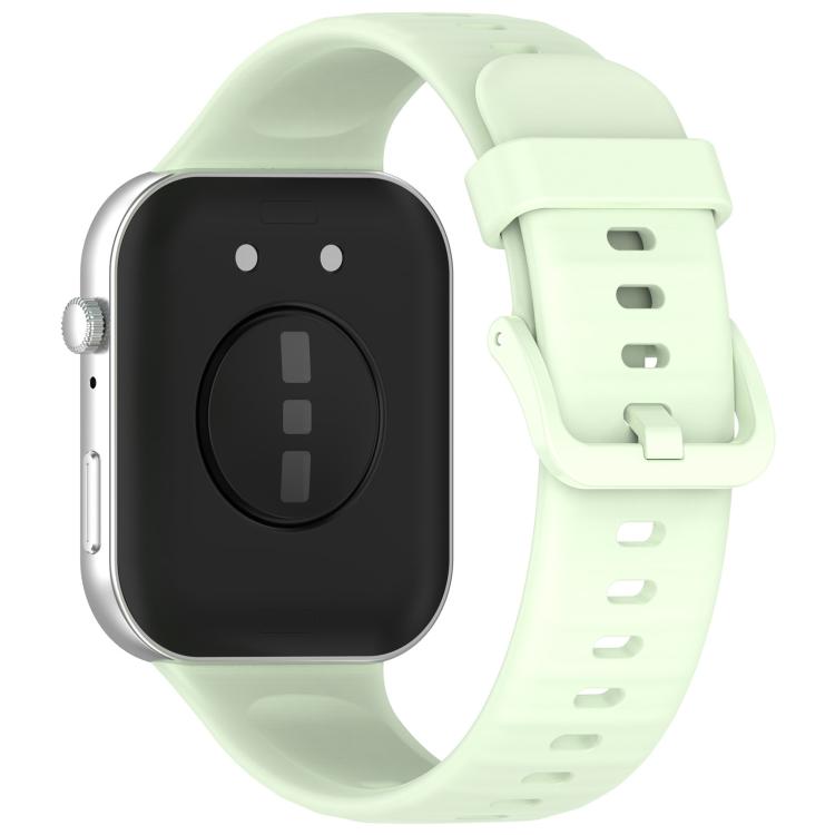 For Huawei Watch Fit3 Kalebol Colorful Buckle Silicone Strap(Green) by Kalebol