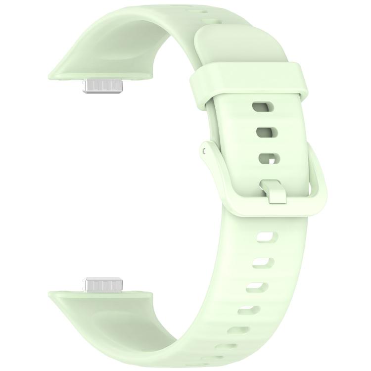 For Huawei Watch Fit3 Kalebol Colorful Buckle Silicone Strap(Green) by Kalebol