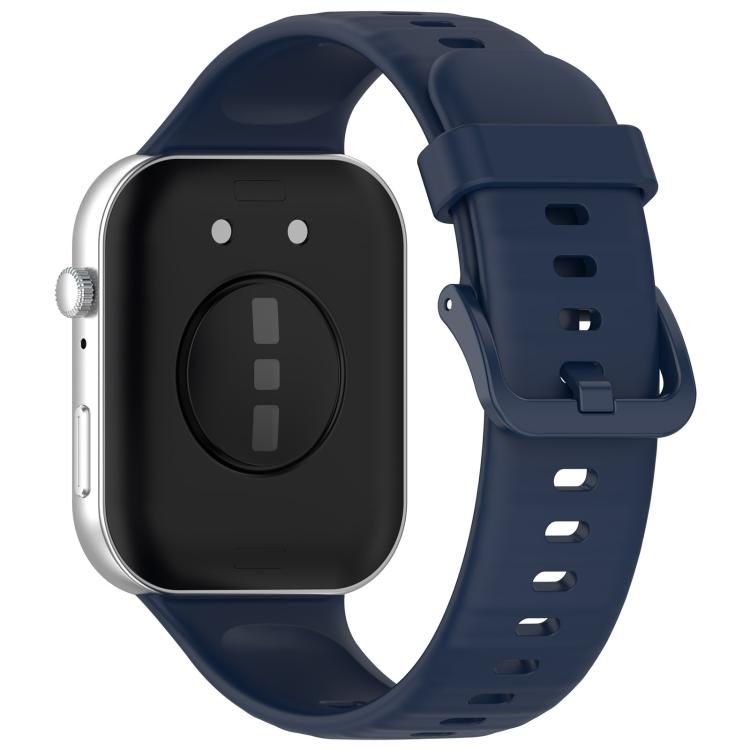 For Huawei Watch Fit3 Kalebol Colorful Buckle Silicone Strap(Midnight Blue) by Kalebol