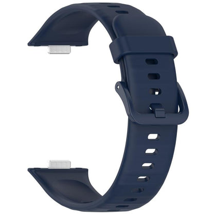 For Huawei Watch Fit3 Kalebol Colorful Buckle Silicone Strap(Midnight Blue) by Kalebol