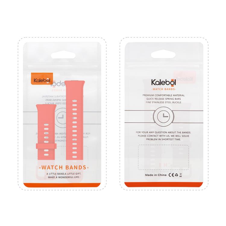 For Huawei Watch Fit3 Kalebol Colorful Buckle Silicone Strap(Pink) by Kalebol