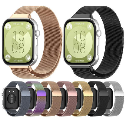 For Huawei Watch Fit3 Kalebol Milanese Stainless Steel Strap(Colorful) by Kalebol