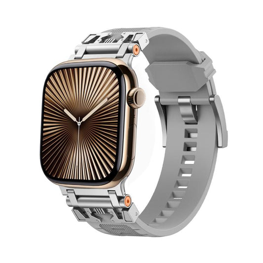 For Apple Watch 42mm / 41mm / 40mm / 38mm Kalebol Armor TPU Watch Band(Silver Grey) by Kalebol