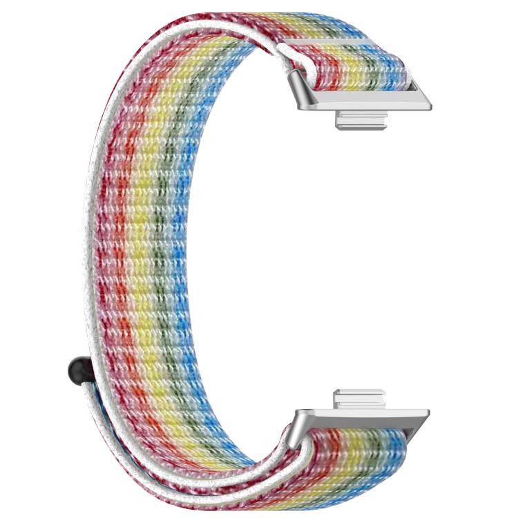 For Huawei Watch Fit3 Kalebol Hook and Loop Nylon Strap(Rainbow) by Kalebol