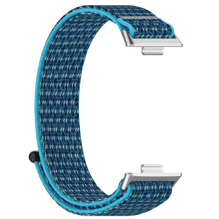 For Huawei Watch Fit3 Kalebol Hook and Loop Nylon Strap(Sea Blue) by Kalebol