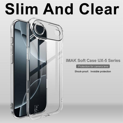 For iPhone Air imak UX-5 Series Super Slim Transparent Shockproof TPU Protective Case(Transparent) by imak