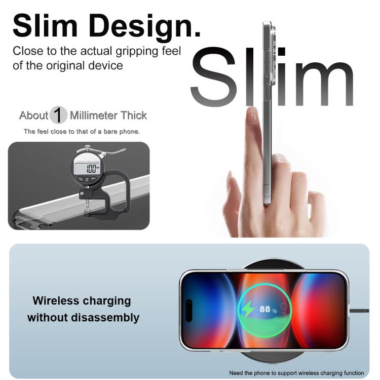 For iPhone 17 Pro imak UX-5 Series Super Slim Transparent Shockproof TPU Protective Case(Transparent) by imak