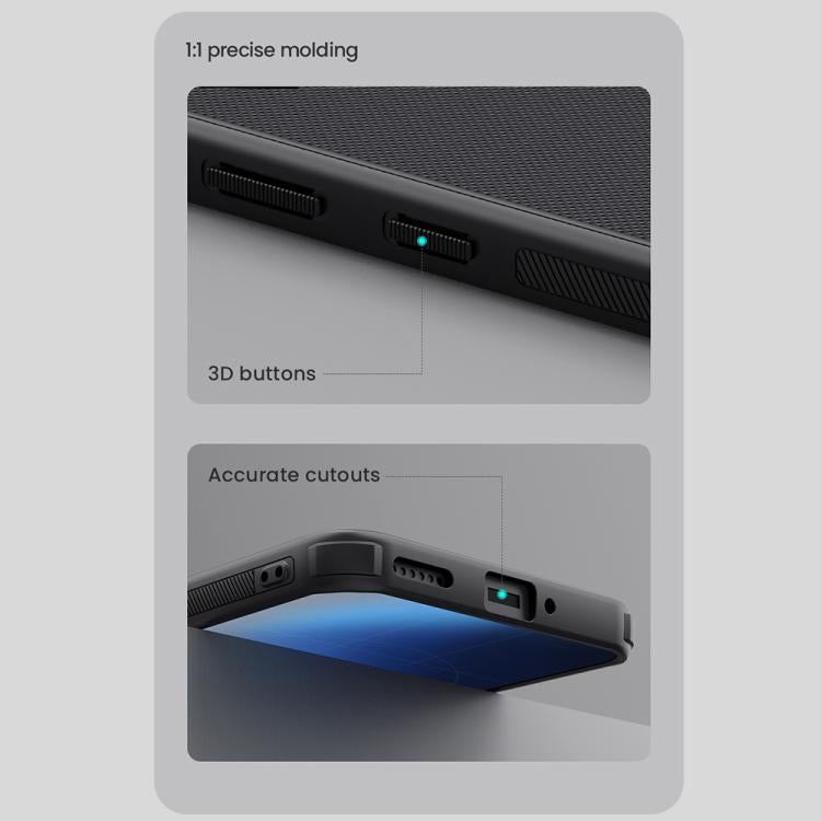 For Nothing Phone 3a NILLKIN Frosted Shield Pro PC + TPU Phone Case(Black) by NILLKIN