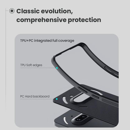 For Nothing Phone 3a NILLKIN Frosted Shield Pro Magnetic Phone Case(Black) by NILLKIN