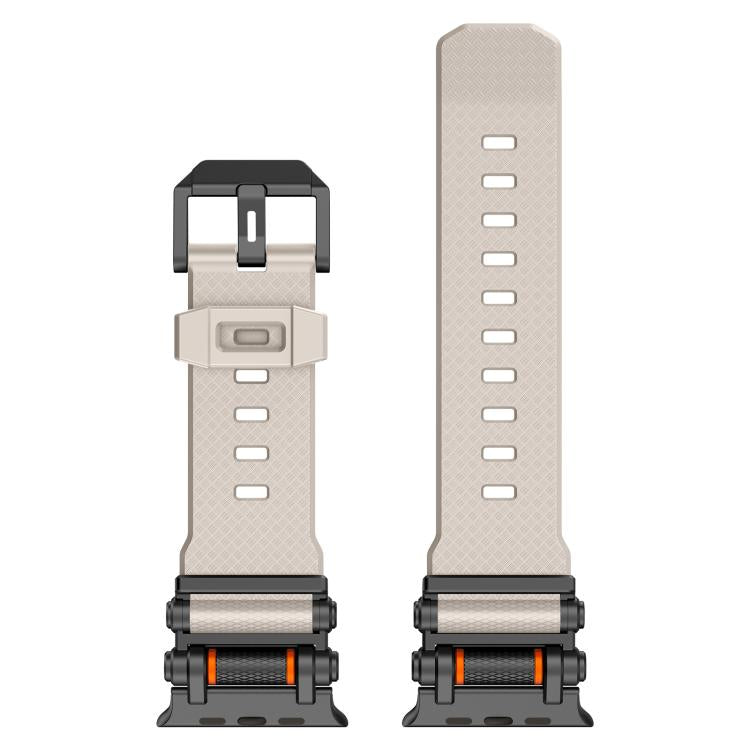 For Apple Watch 46mm / 49mm / 45mm / 44mm Armor Gear Silicone Watch Band(Black Starlight) by bashfashion