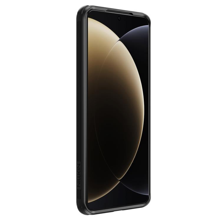 For Xiaomi 15 Ultra NILLKIN Black Mirror Prop CD Texture Mirror Phone Case(Black) by NILLKIN