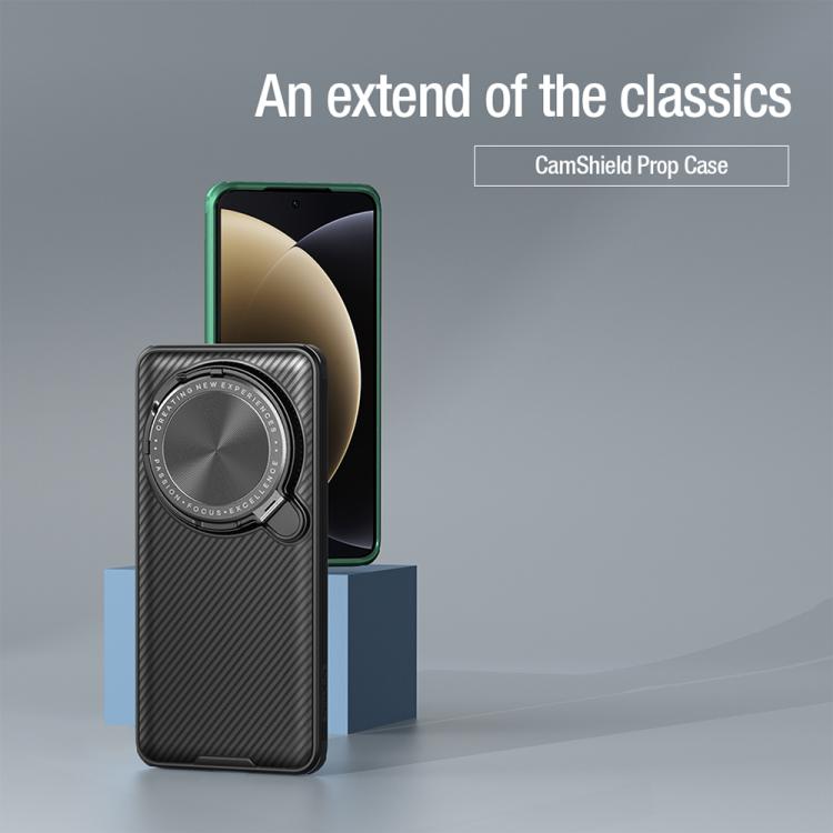 For Xiaomi 15 Ultra NILLKIN Black Mirror Prop CD Texture Mirror Phone Case(Black) by NILLKIN