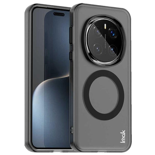 For Honor Magic7 Pro IMAK Candy Series Shockproof MagSafe Phone Case(Black) by imak