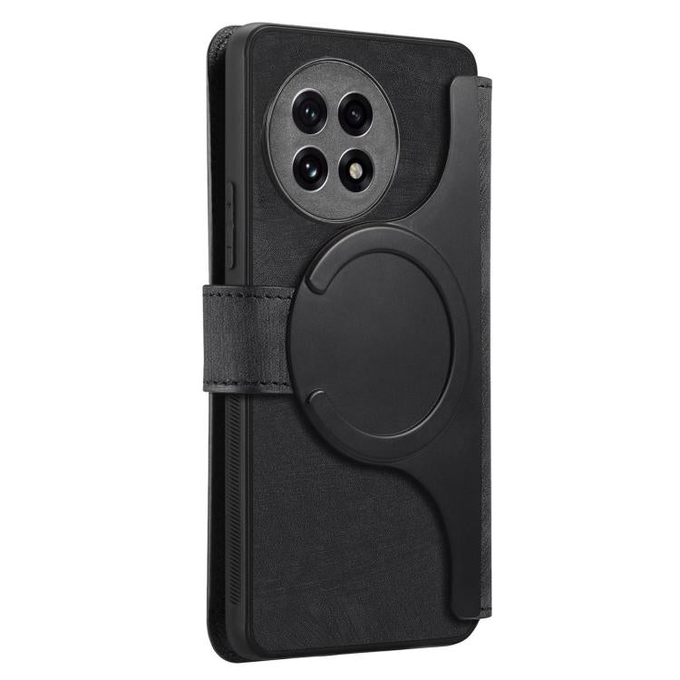 For OnePlus Ace 5 CaseNeo MagSafe RFID Anti-theft Retro Leather Phone Case(Black) by CaseNeo