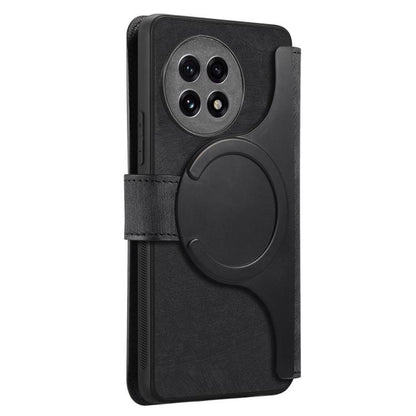 For OnePlus Ace 5 CaseNeo MagSafe RFID Anti-theft Retro Leather Phone Case(Black) by CaseNeo