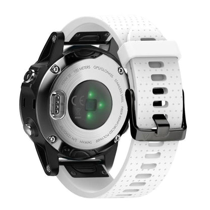 For Garmin QuickFit 20mm Kalebol Dot Texture Silicone Watch Band(White) by Kalebol