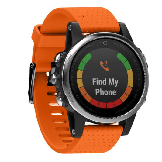 For Garmin QuickFit 20mm Kalebol Dot Texture Silicone Watch Band(Orange) by Kalebol