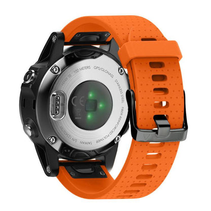 For Garmin QuickFit 20mm Kalebol Dot Texture Silicone Watch Band(Orange) by Kalebol