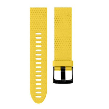For Garmin QuickFit 20mm Kalebol Dot Texture Silicone Watch Band(Yellow) by Kalebol