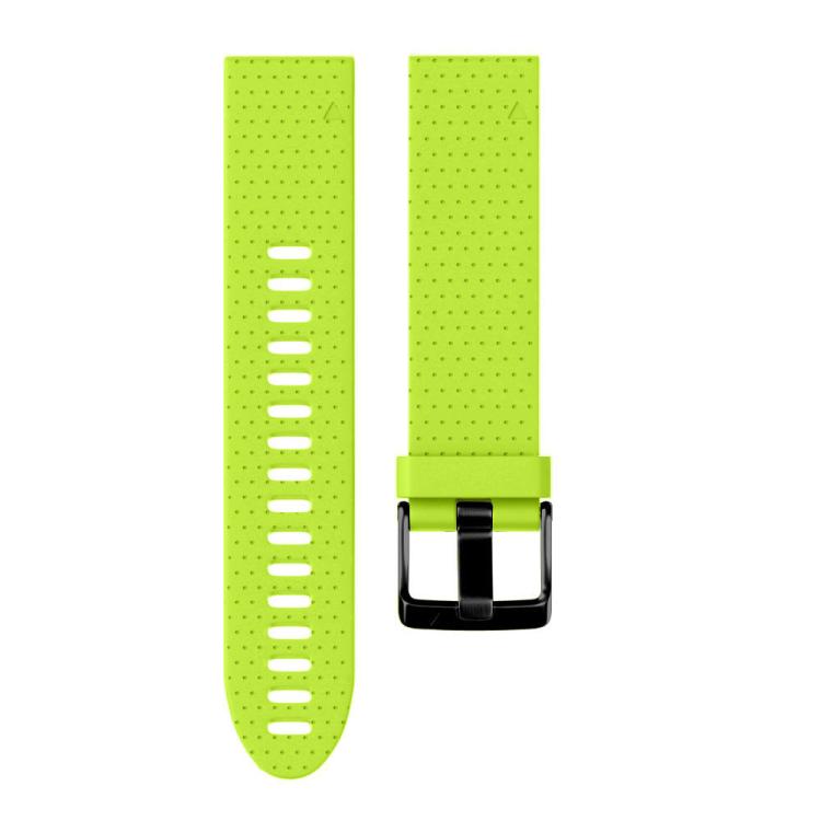 For Garmin QuickFit 20mm Kalebol Dot Texture Silicone Watch Band(Lemon Green) by Kalebol