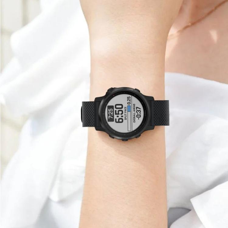 For Garmin QuickFit 20mm Kalebol Dot Texture Silicone Watch Band(Navy Blue) by Kalebol