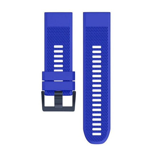 For Garmin QuickFit 26mm Kalebol Triangle Texture Silicone Watch Band(Royal Blue) by Kalebol