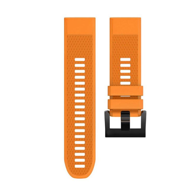 For Garmin QuickFit 26mm Kalebol Triangle Texture Silicone Watch Band(Orange) by Kalebol