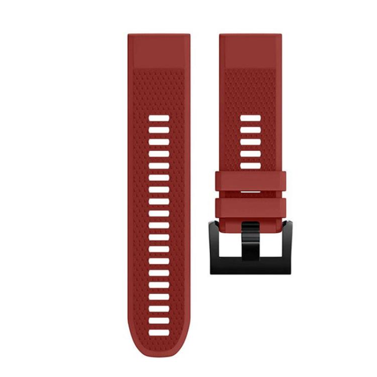 For Garmin QuickFit 26mm Kalebol Triangle Texture Silicone Watch Band(Red) by Kalebol