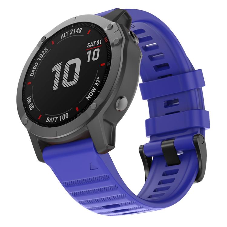 For Garmin QuickFit 26mm Kalebol Concave Texture Silicone Watch Band(Royal Blue) by Kalebol