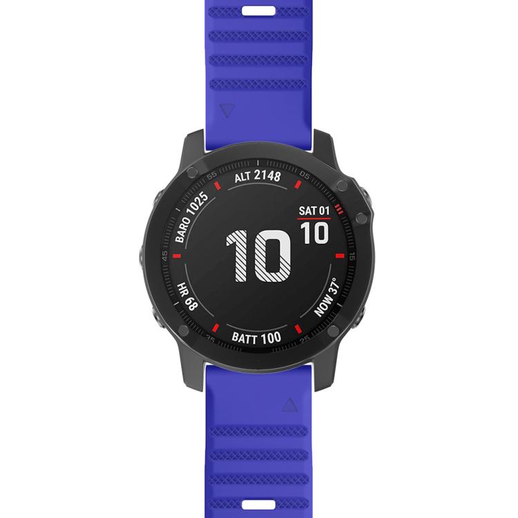 For Garmin QuickFit 26mm Kalebol Concave Texture Silicone Watch Band(Royal Blue) by Kalebol