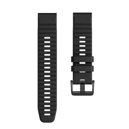For Garmin QuickFit 26mm Kalebol Concave Texture Silicone Watch Band(Black) by Kalebol