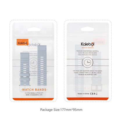 For Garmin QuickFit 26mm Kalebol Concave Texture Silicone Watch Band(Orange) by Kalebol