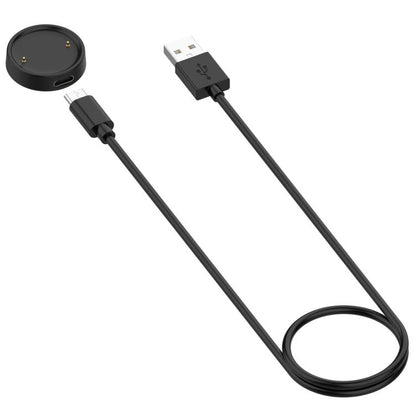 For Amazfit Bip 6 / Active 2 USB-C / Type-C Interface Adapter Split Smart Watch Charging Cable Set, Length: 1m(Black) by bashfashion