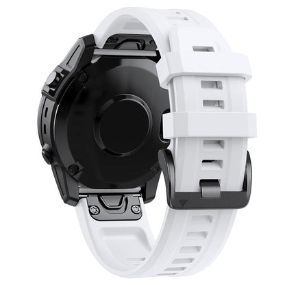 For Garmin QuickFit 20mm Kalebol Ladder Silicone Watch Band(White) by Kalebol