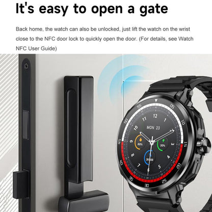 D11 1.46 inch 2 in 1 Bluetooth Earphone Smart Watch, Support Bluetooth Call / NFC / Heart Rate(Green) by bashfashion