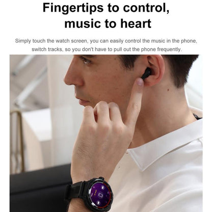 D11 1.46 inch 2 in 1 Bluetooth Earphone Smart Watch, Support Bluetooth Call / NFC / Heart Rate(Green) by bashfashion