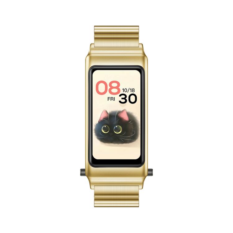 K80 1.57 inch Steel Band IP67 Earphone Detachable Smart Watch, Support Bluetooth Call(Gold) by bashfashion