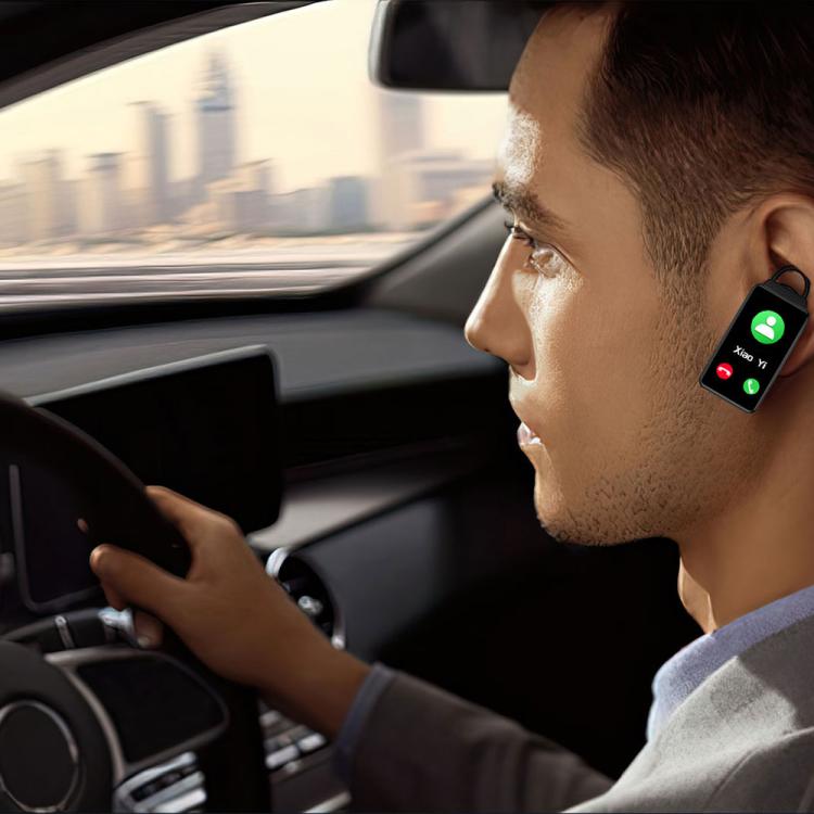 K80 1.57 inch Steel Band IP67 Earphone Detachable Smart Watch, Support Bluetooth Call(Silver) by bashfashion