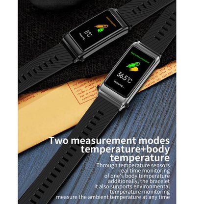 K80 1.57 inch Steel Band IP67 Earphone Detachable Smart Watch, Support Bluetooth Call(Gold) by bashfashion