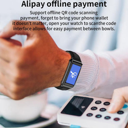 K80 1.57 inch Steel Band IP67 Earphone Detachable Smart Watch, Support Bluetooth Call(Silver) by bashfashion