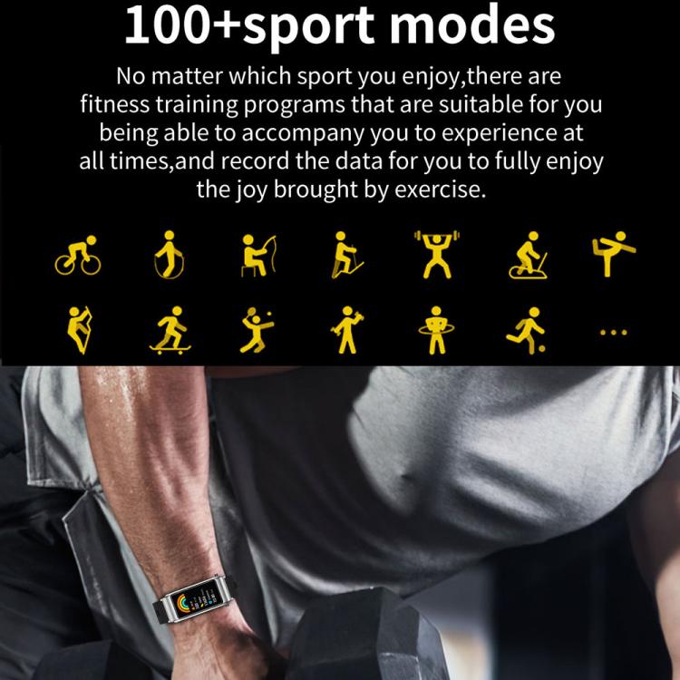 K80 1.57 inch Steel Band IP67 Earphone Detachable Smart Watch, Support Bluetooth Call(Black) by bashfashion