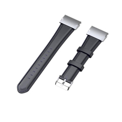 For Garmin QuickFit 26mm Kalebol Waxed Calfskin Leather Watch Band(Navy Blue) by Kalebol