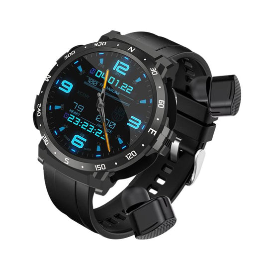 Q10 Dual-mode Bluetooth Headphones Smart Watch,1.52 inch, Support Bluetooth Call / Heart Rate(Black) by bashfashion