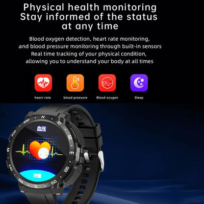 Q10 Dual-mode Bluetooth Headphones Smart Watch,1.52 inch, Support Bluetooth Call / Heart Rate(Black) by bashfashion