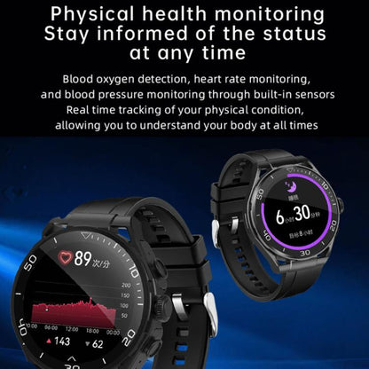 Q11 Dual-mode Bluetooth Headphones Smart Watch,1.58 inch, Support Bluetooth Call / Heart Rate(Black) by bashfashion