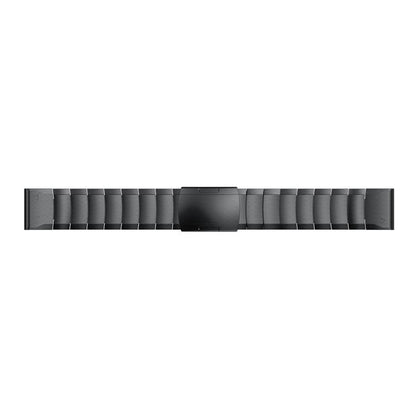 For Garmin QuickFit 26mm Kalebol Turtle Back Buckle Stainless Steel Watch Band(Black) by Kalebol