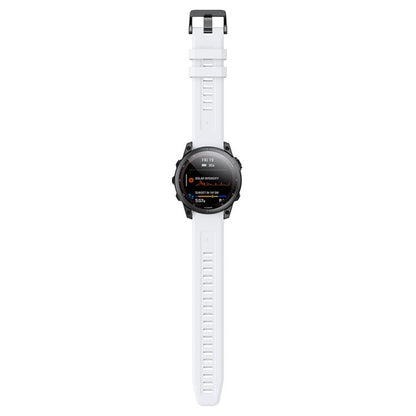 For Garmin QuickFit 22mm Kalebol Ladder Silicone Watch Band(White) by Kalebol